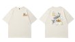 画像11: Unisex Tom and jerry Enjoy bath time print short sleeve T-shirt   ユニセックス 男女兼用 仲良しバスタイムプリント半袖Tシャツ (11)