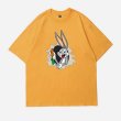 画像6: Unisex Bugs Bunny ＆Carrot print short sleeve T-shirt   ユニセックス 男女兼用バッグスバニー &キャロットプリント半袖Tシャツ (6)