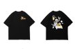 画像2: Unisex Tom and jerry Enjoy bath time print short sleeve T-shirt   ユニセックス 男女兼用 仲良しバスタイムプリント半袖Tシャツ (2)