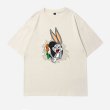 画像5: Unisex Bugs Bunny ＆Carrot print short sleeve T-shirt   ユニセックス 男女兼用バッグスバニー &キャロットプリント半袖Tシャツ (5)