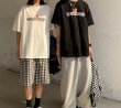 画像3: unisex Winnie-the-Poohloose T-shirt　オーバーサイズ ユニセックス 男女兼用くまのプーさんプリント半袖 Tシャツ (3)