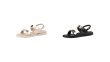 画像7: trifle thick bottom all-match open toe flat roman  sandals Slippers shoes  フラット メタルポイント  バックルサンダル スリッパ  (7)