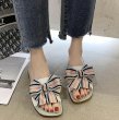 画像5: bow Leather sandals and slippers shoes   フラットボウ リボンレザーフラットサンダル  スリッパ シューズ　 (5)