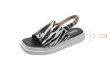 画像7: Flat zebra leopard print word buckle sandals slippers shoes   フラットゼブラ レオパードサンダル  スリッパ シューズ　 (7)