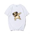 画像2: Unisex Dancing Bulldog short-sleeved T-shirt　 ユニセックス 男女兼用ダンシングブルドックプリント 半袖 Tシャツ (2)