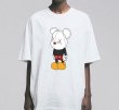 画像4: Unisex  Unisex Mickey x kaws T-shirt short-sleeved T-shirt　 ユニセックス 男女兼用ミッキー×カウズ プリント 半袖 Tシャツ (4)