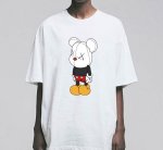 画像4: Unisex  Unisex Mickey x kaws T-shirt short-sleeved T-shirt ユニセックス 男女兼用ミッキー×カウズ プリント 半袖 Tシャツ (4)