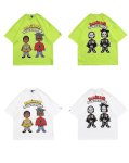 画像11:  Unisex Retro cartoon doll T-shirt short-sleeved T-shirt　 ユニセックス 男女兼用コミックプリント 半袖 Tシャツ (11)