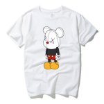 画像2: Unisex  Unisex Mickey x kaws T-shirt short-sleeved T-shirt ユニセックス 男女兼用ミッキー×カウズ プリント 半袖 Tシャツ (2)