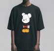 画像3: Unisex  Unisex Mickey x kaws T-shirt short-sleeved T-shirt　 ユニセックス 男女兼用ミッキー×カウズ プリント 半袖 Tシャツ (3)