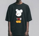 画像3: Unisex  Unisex Mickey x kaws T-shirt short-sleeved T-shirt ユニセックス 男女兼用ミッキー×カウズ プリント 半袖 Tシャツ (3)