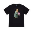 画像3: Unisex  Boy playing with soap bubbles  short-sleeved T-shirt　 ユニセックス 男女兼用ボーイ＆バブルプリント 半袖 Tシャツ (3)