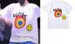 画像3:  Unisex Lakers No. 0 Print T-shirt　ユニセックス 男女兼用 PLANTスマイルスマイルプリント 半袖 Tシャツ (3)