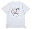 画像1:  Unisex Happy Bear Print T-shirt　ユニセックス 男女兼用ハッピーベア プリント 半袖 Tシャツ (1)