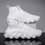 画像4: Men's All white coconut 4500 tide shoes lace up Trainer sneakers casual shoes ユニセックス男女兼用レースアップオールホワイトスニーカー カジュアル シューズ (4)