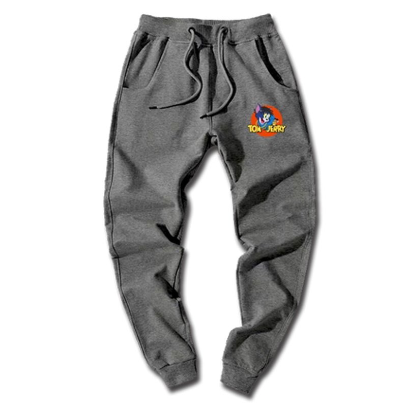 画像2: Tom and Jerry Sweat pants street casual pants   ユニセックス男女兼用トムとジェリー トム＆ジェリープリントスウェットパンツ (2)