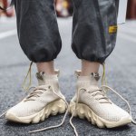 画像3: Men's All white coconut 4500 tide shoes lace up Trainer sneakers casual shoes ユニセックス男女兼用レースアップオールホワイトスニーカー カジュアル シューズ (3)