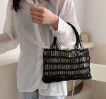 画像4:  rope woven bag tote bag  ロープ編みトートバック エコバック (4)