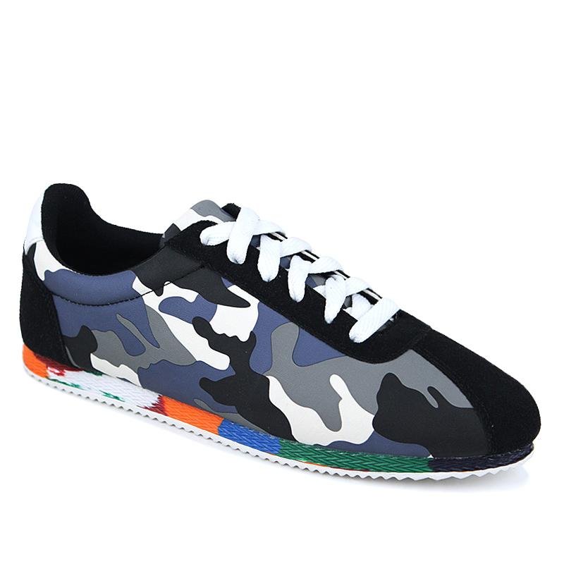 画像6: Men's men's camouflage lace up sneakers casual shoes カモフラージュ 迷彩レースアップスニーカー カジュアル シューズ (6)