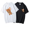 画像12: Small jelly & big jelly print print Short SleeT Shirt　トムとジェリー スモールジェリー＆ビックジェリー  プリント Tシャツ ユニセックス男女兼用 (12)