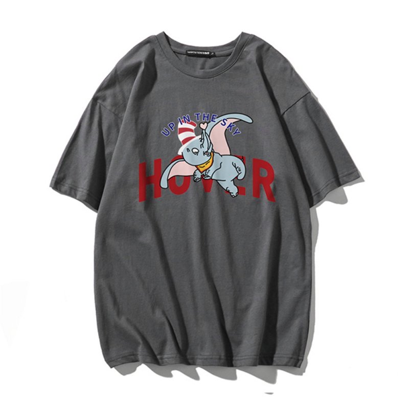 画像4: Unisex Love Elephant DumboT-shirt　ユニセックス 男女兼用 ラブリーダンボプリント 半袖 Tシャツ (4)