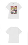 画像3:  Unisex Little Nili oversize punk rock pattern T-shirt　ユニセックス 男女兼用 ボーイ＆ガールプリント 半袖 Tシャツ (3)