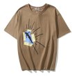 画像2:  Travis Scott TS flying printing Short SleeT Shirt　カクタス サボテンロゴプリント Tシャツ ユニセックス男女兼用 (2)