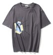 画像1:  Travis Scott TS flying printing Short SleeT Shirt　カクタス サボテンロゴプリント Tシャツ ユニセックス男女兼用 (1)