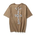 画像4:  Travis Scott TS flying printing Short SleeT Shirt　カクタス サボテンロゴプリント Tシャツ ユニセックス男女兼用 (4)