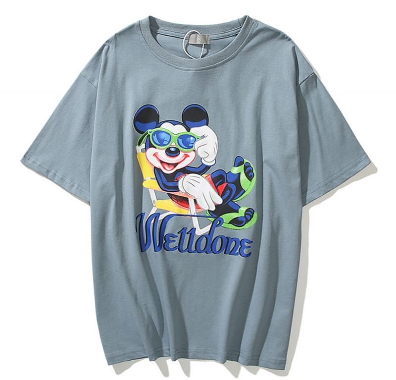 画像2: Mickey super cute holiday printing Short SleeT Shirt　ミッキーキュートホリデープリント Tシャツ ユニセックス男女兼用 (2)