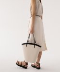 画像5: blocking canvas large-capacity one-shoulder handbag Shoulder tote bag   ブロッキングキャンバス ラージサイズ ショルダー トートバック エコバック (5)