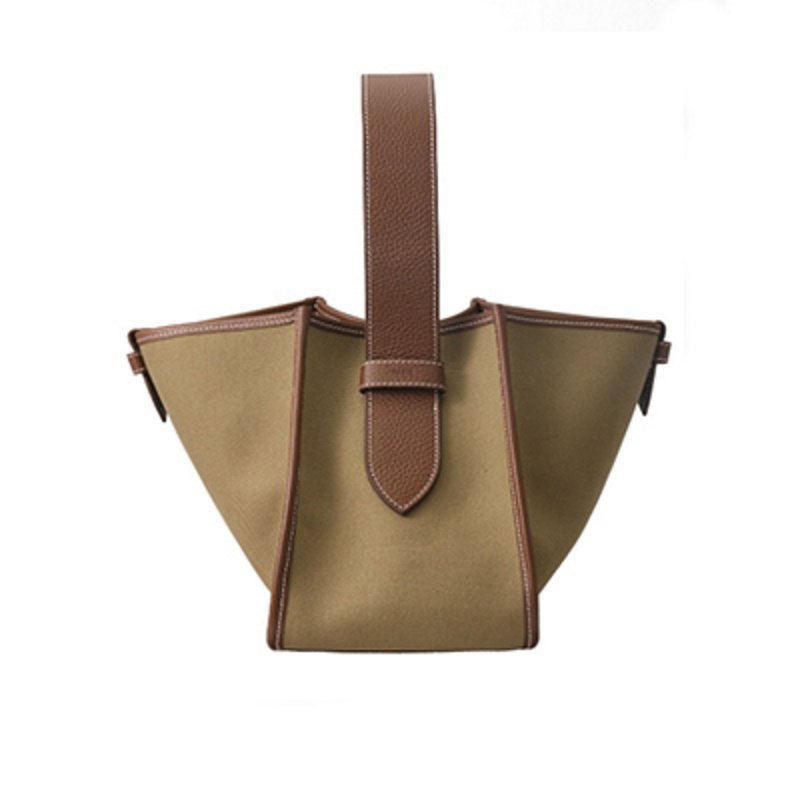 画像4: blocking canvas  one-shoulder handbag Shoulder tote bag   キャンバスベーシック ワンショルダー  トート2WAYバック エコバック (4)