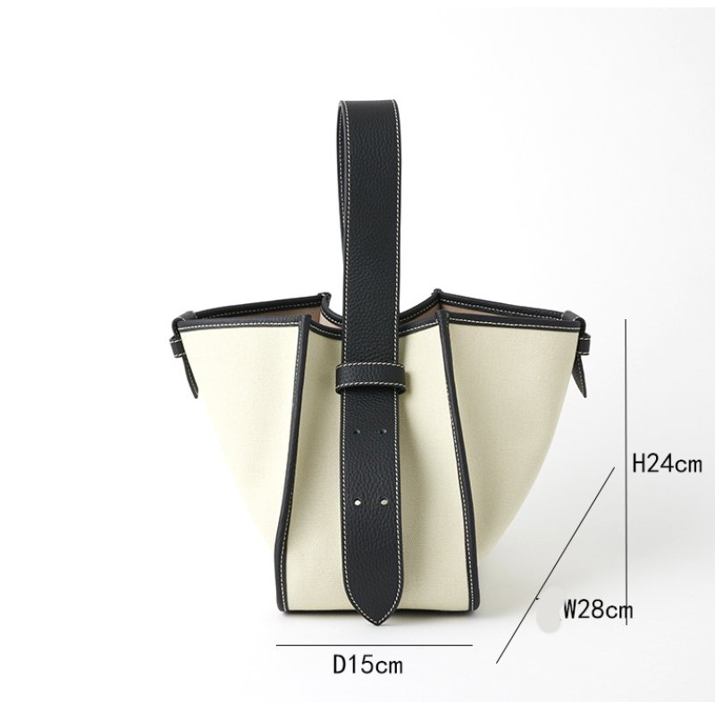 画像8: blocking canvas  one-shoulder handbag Shoulder tote bag   キャンバスベーシック ワンショルダー  トート2WAYバック エコバック (8)