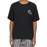 画像2:  Unisex Marlboro logo letter printingT-shirt　ユニセックス 男女兼用レターロゴ＆サンセットプリント半袖 Tシャツ (2)
