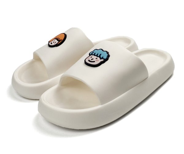 画像1: Boy & Girl Paint Flip Flop Shower Sandals slippers   ボーイ＆ガールペイントプラットフォーム フリップフロップ サンダルシャワーサンダル ビーチサンダル ユニセックス男女兼用 (1)