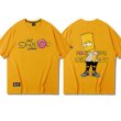 画像5:  Unisex Donut x Simpson Print Short Sleeve T-shirt　ユニセックス 男女兼用 シンプソン×ドーナツ半袖 Tシャツ (5)