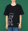 画像2: Unisex scribbling Simpson printingT-shirt　ユニセックス 男女兼用THE SINPSONSロゴ入りシンプソン半袖 Tシャツ (2)