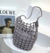 画像3: new woven Cast net hollow shoulder bag tote bag  レザー網バック ショルダー トートエコバック (3)