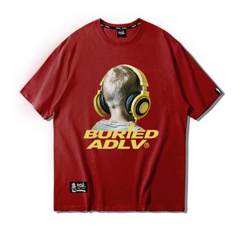 画像5:  Unisex Headphone boy  Print Short Sleeve T-shirt ユニセックス 男女兼用 ヘッドホーンボーイ半袖 Tシャツ (5)