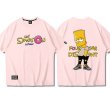 画像6:  Unisex Donut x Simpson Print Short Sleeve T-shirt　ユニセックス 男女兼用 シンプソン×ドーナツ半袖 Tシャツ (6)