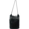 画像1: new woven Cast net hollow shoulder bag tote bag  レザー網バック ショルダー トートエコバック (1)