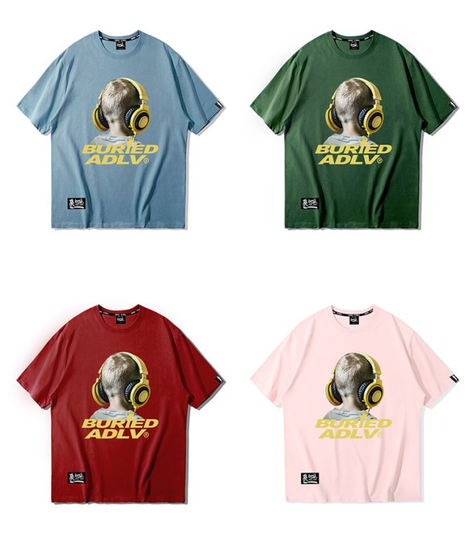 画像10:  Unisex Headphone boy  Print Short Sleeve T-shirt ユニセックス 男女兼用 ヘッドホーンボーイ半袖 Tシャツ (10)