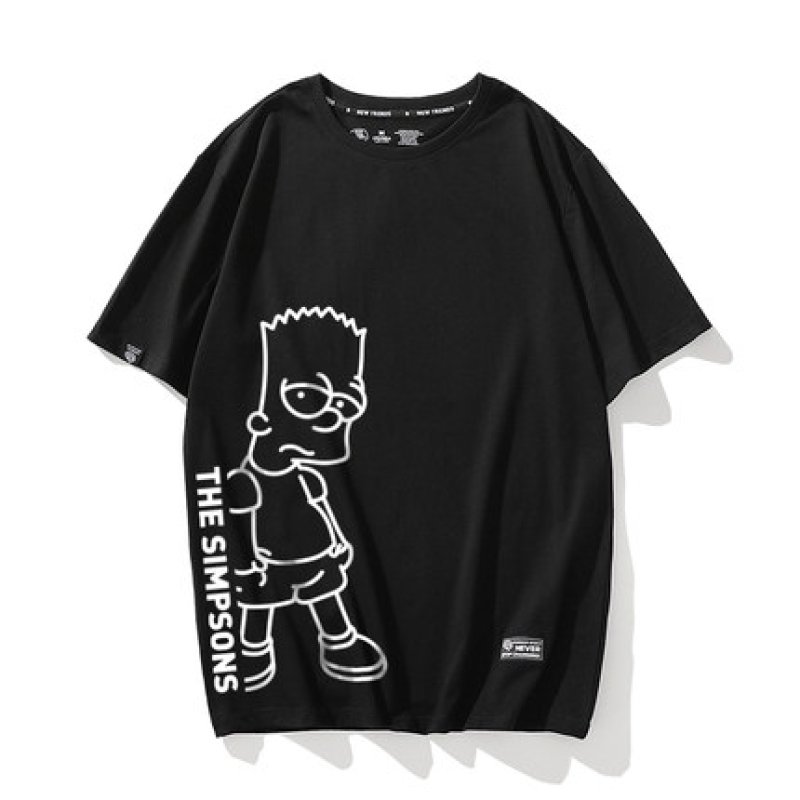 画像8: Unisex scribbling Simpson printingT-shirt ユニセックス 男女兼用THE SINPSONSロゴ入りシンプソン半袖 Tシャツ (8)