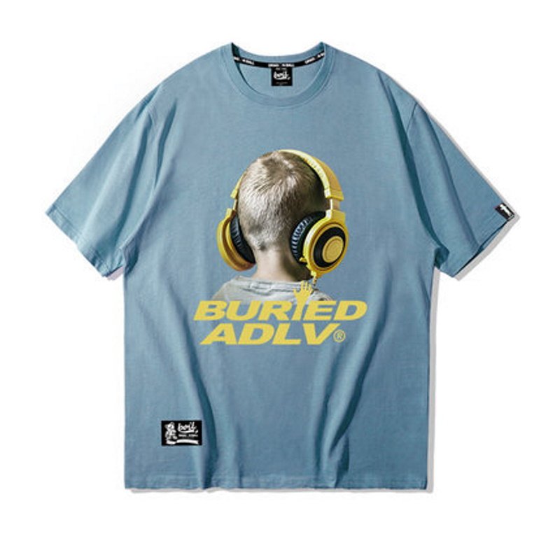 画像3:  Unisex Headphone boy  Print Short Sleeve T-shirt ユニセックス 男女兼用 ヘッドホーンボーイ半袖 Tシャツ (3)