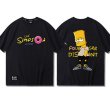 画像4:  Unisex Donut x Simpson Print Short Sleeve T-shirt　ユニセックス 男女兼用 シンプソン×ドーナツ半袖 Tシャツ (4)