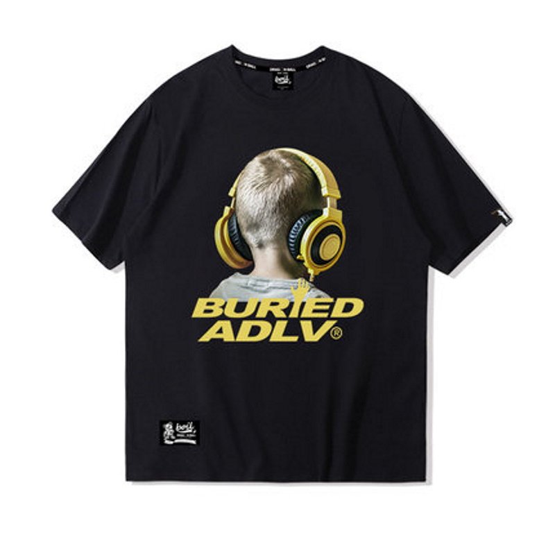 画像2:  Unisex Headphone boy  Print Short Sleeve T-shirt ユニセックス 男女兼用 ヘッドホーンボーイ半袖 Tシャツ (2)