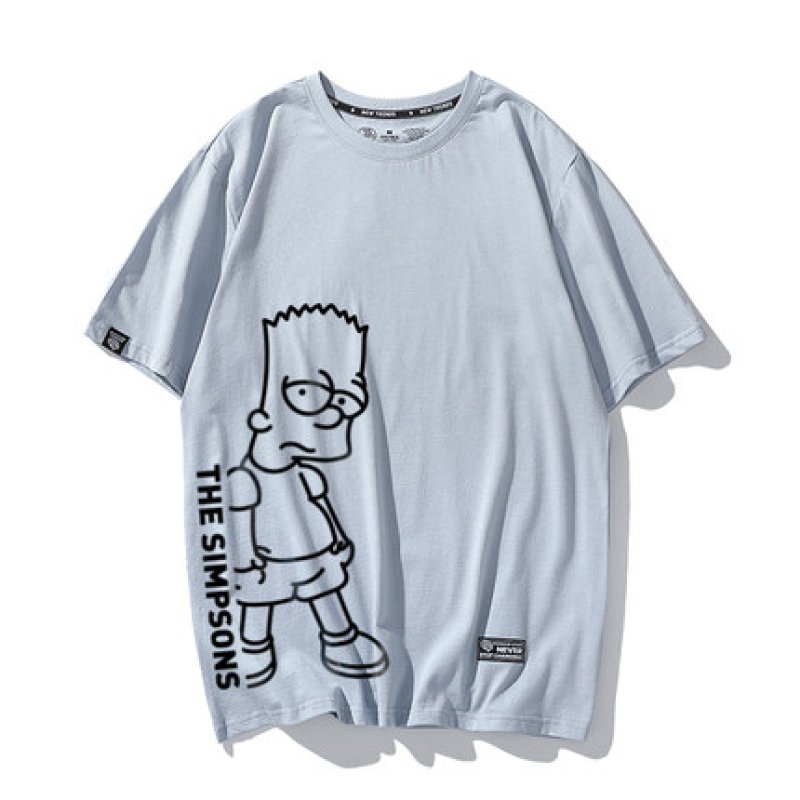 画像3: Unisex scribbling Simpson printingT-shirt ユニセックス 男女兼用THE SINPSONSロゴ入りシンプソン半袖 Tシャツ (3)