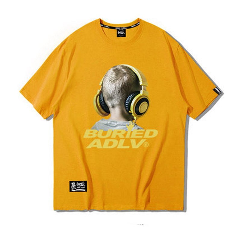 画像8:  Unisex Headphone boy  Print Short Sleeve T-shirt ユニセックス 男女兼用 ヘッドホーンボーイ半袖 Tシャツ (8)