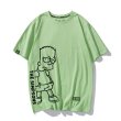 画像4: Unisex scribbling Simpson printingT-shirt　ユニセックス 男女兼用THE SINPSONSロゴ入りシンプソン半袖 Tシャツ (4)