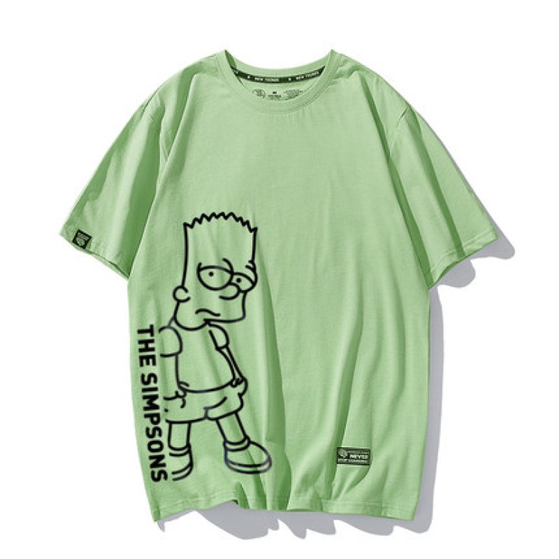 画像4: Unisex scribbling Simpson printingT-shirt ユニセックス 男女兼用THE SINPSONSロゴ入りシンプソン半袖 Tシャツ (4)